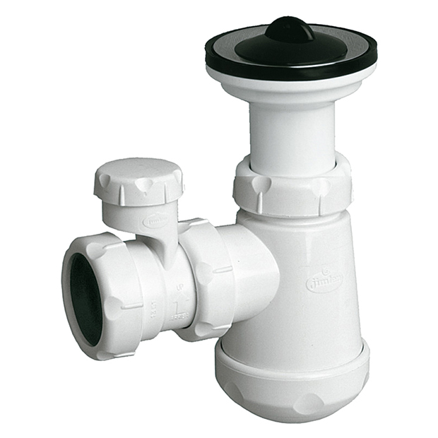 Plugbekersifon met beluchter en rubberen stop, type S-65V