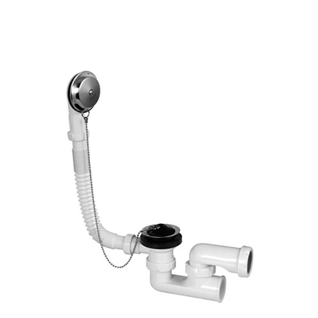 Siphon de bain avec bouchon et chaine, type S-34