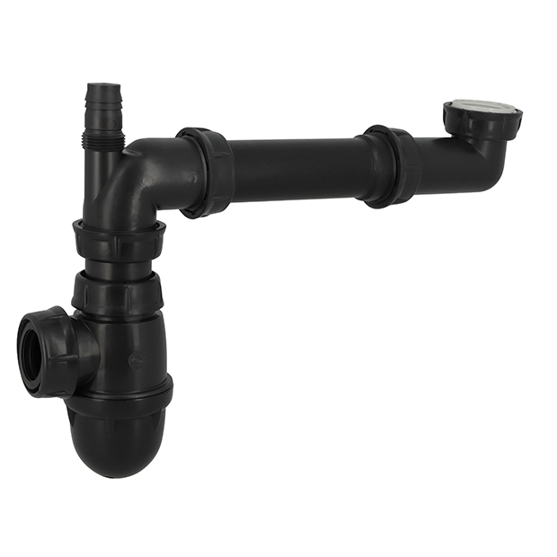 Bekersifon ruimtebesparend met wasmachine-aansluiting, type C580R